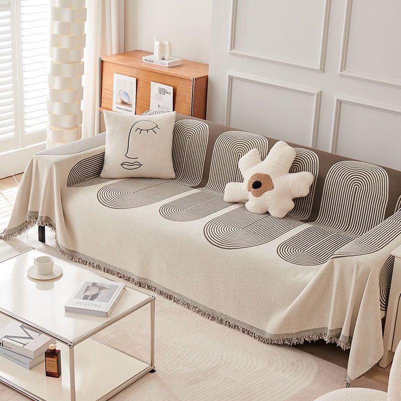 Winter Non-Slip Minimalist Chenille Sofa Cover – Thickened, Multi-Functional, Anti-Cat Hair