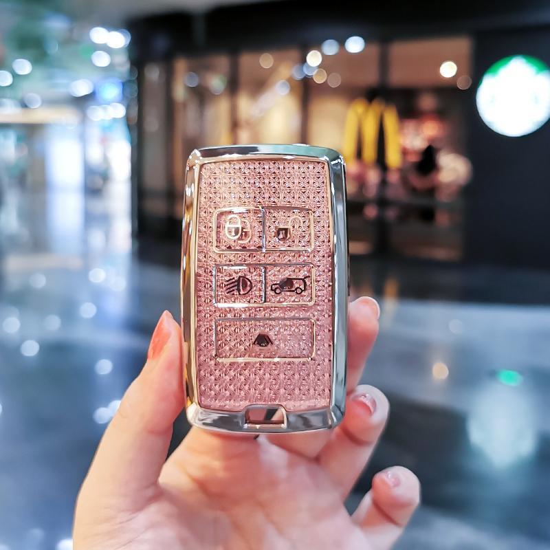 Car Key Case Cover Shell for Land Rover Range Rover Evoque L Defender Freelander2 Velar Discovery Sport5/4 Car Key Bag Car Keys