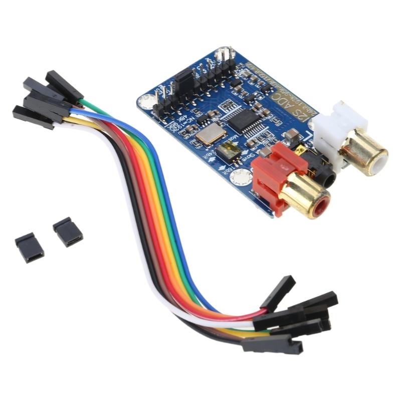 I2S ADC HiFi ADC Acquisition Card Module WM8782S Masters Slave Modes Development Board 24BIT 192K 96K 48K