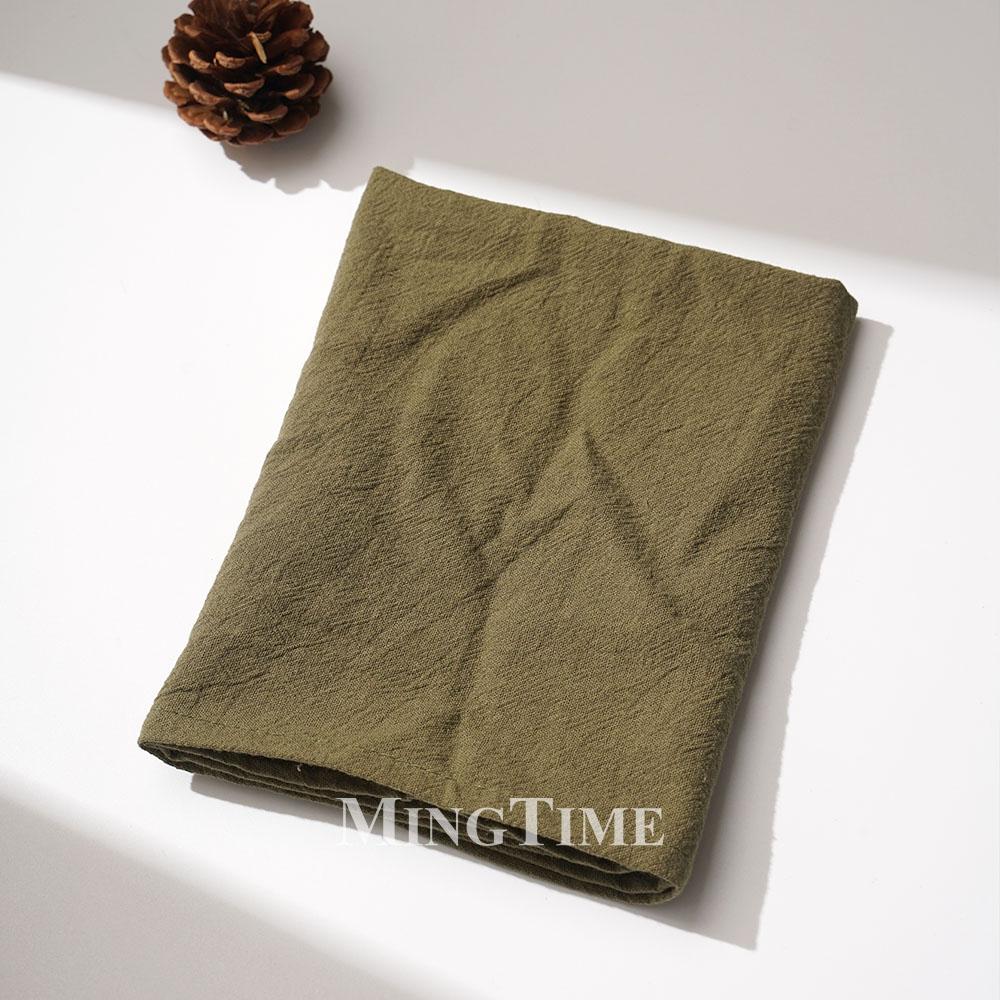 6pcs Cloth Napkins 40cm X 40cm Plain Washed Cotton Vintage Reusable Table Napkin for Gatherings Wedding Baby Shower Dinner Party