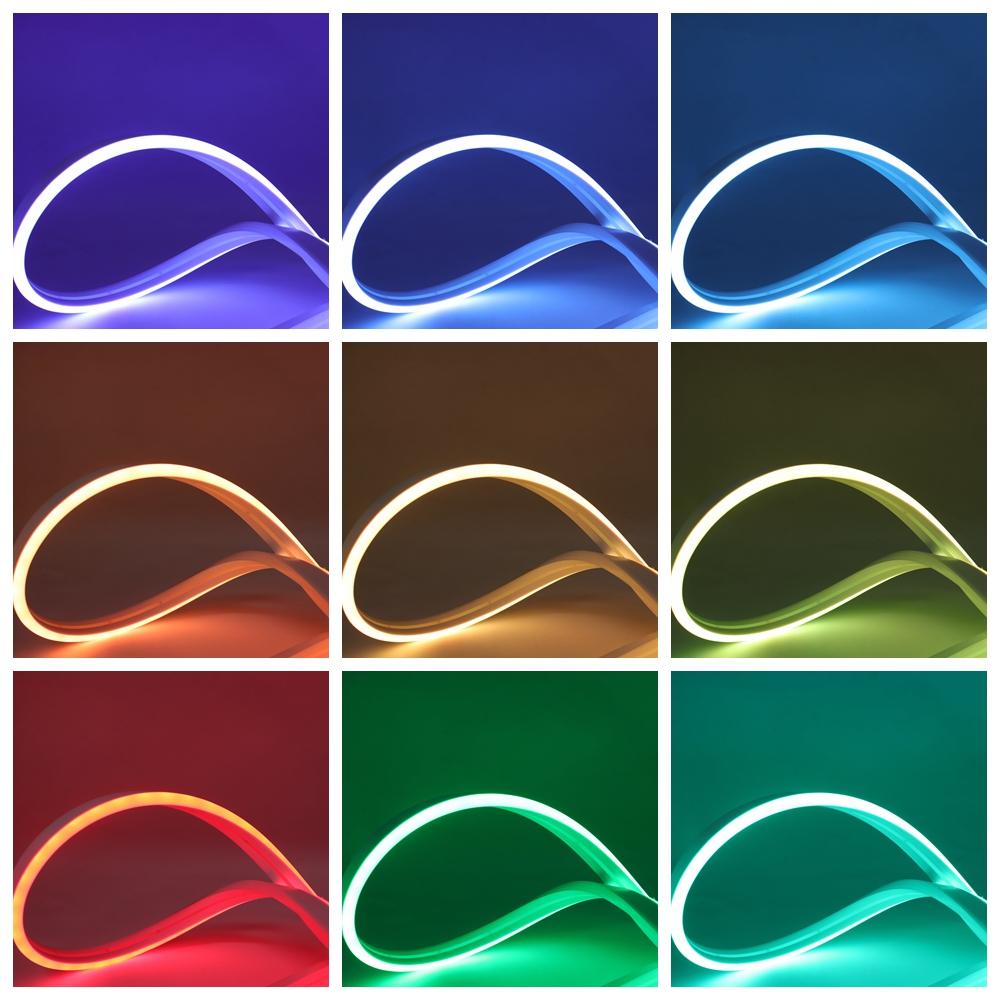 12V DIY 6mm Narrow Neon LED Light Strip 2835SMD 120LEDs/M IP67 Waterproof Soft Light Bar Shape DC12V Indoor & Outdoor Decoration