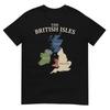 British Isles Sea Ireland Scotland Wales England Map Coins Tshirt