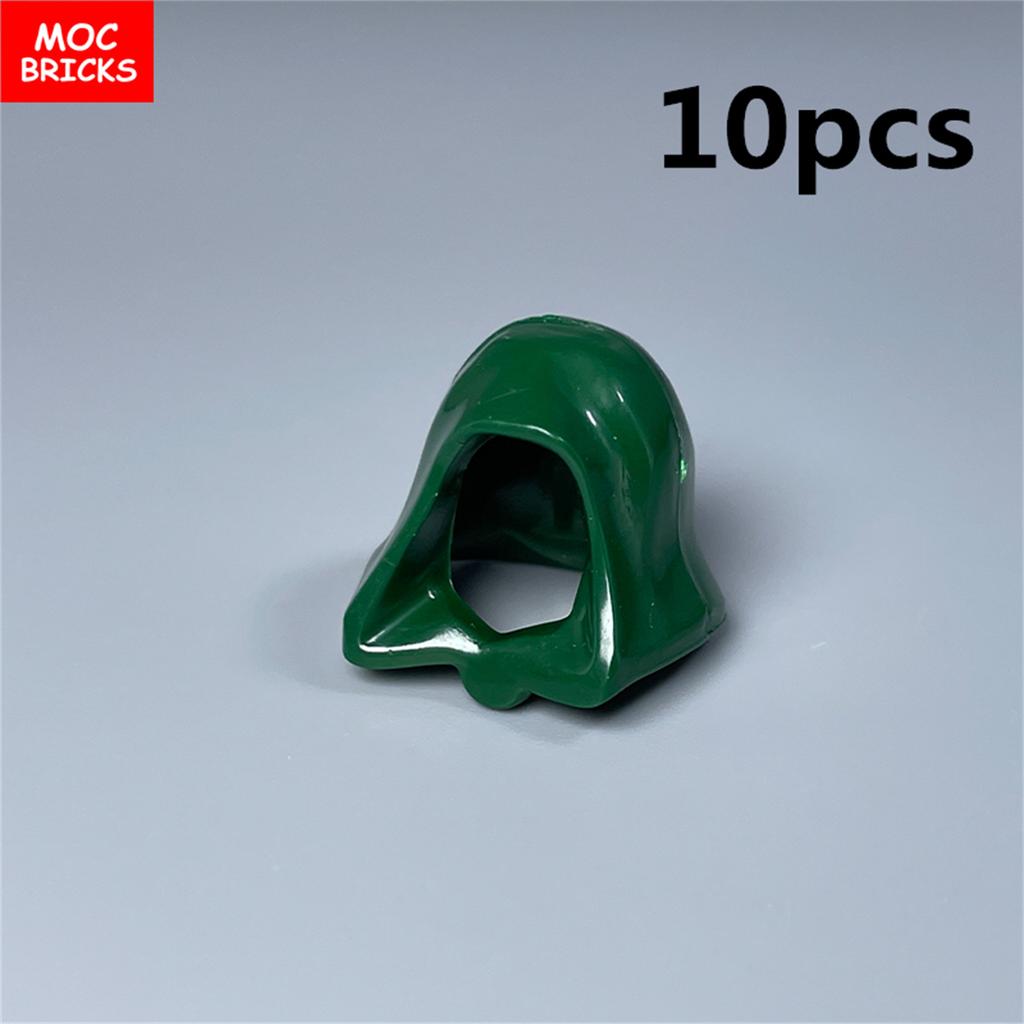 Peças MOC Cabeça Capuz Capacete Abaixado Figura 4cm Corpo Acessório de Roupa 30381 15428 blocos de construção brinquedos presentes para crianças