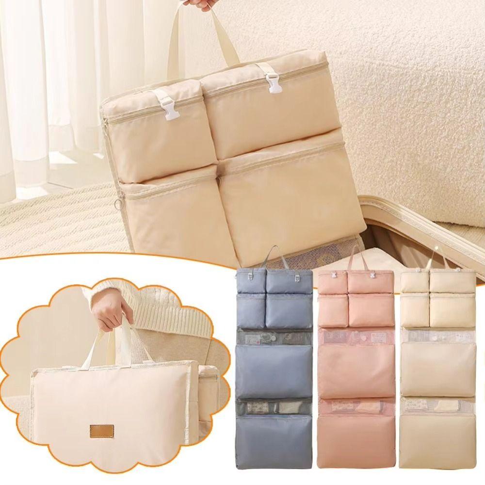 Hanging Travel Luggage Bag Multi Pockets Trip Handbag Stylish Luggage Storage Bag  Travel Handbags