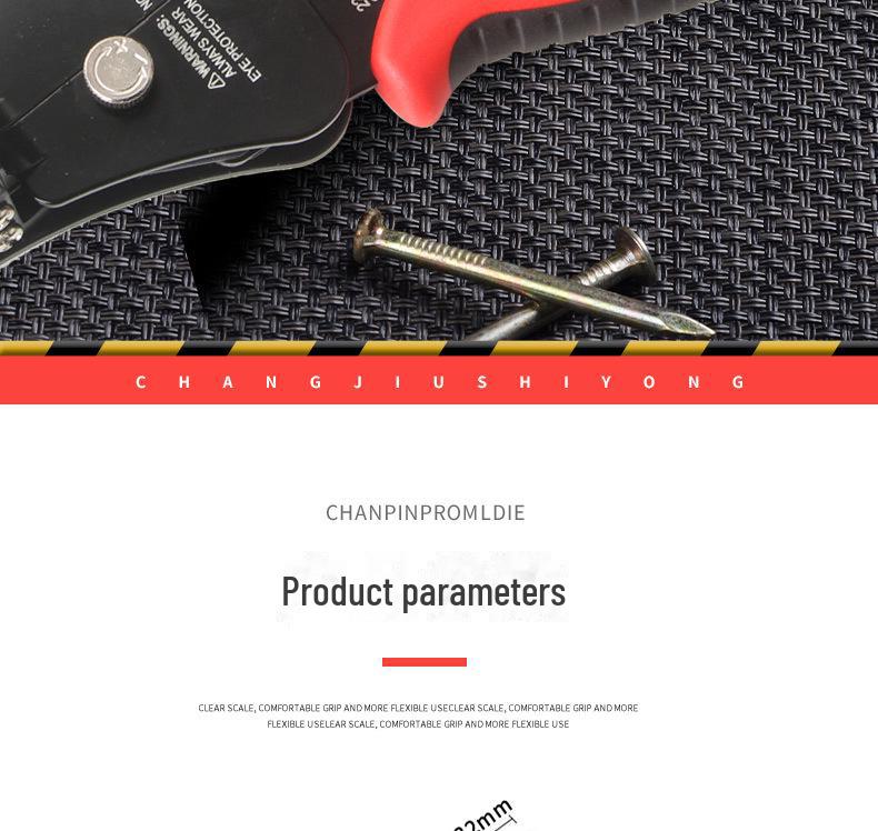 Three-in-One Automatic Multifunction Wire Stripper Electrician Pliers