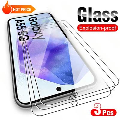 3PCS HD Vidro Temperado Para Samsung Galaxy A55 5G 2024 9H Premium Protetor de Tela Capa Filme Samung Sumsung SamsungA55 A 55 55A
