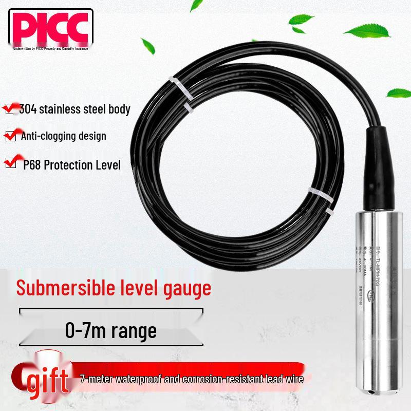 Submersible Water Level Sensor 4-20mA Voltage Transmitter