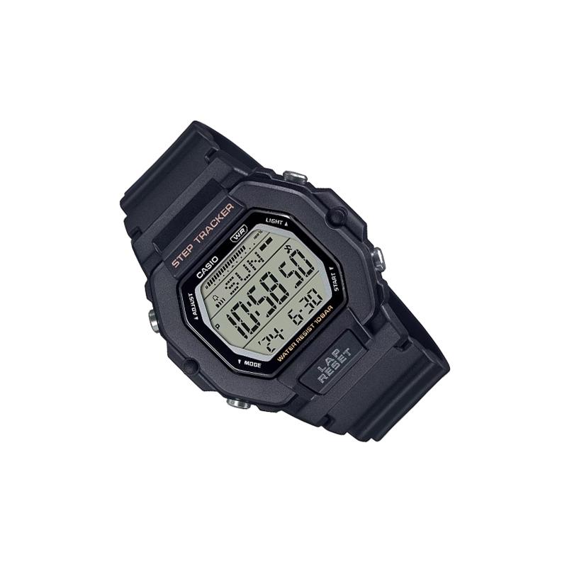 Casio 100 Meters Waterproof Quartz Resin Strap Men's Watch Silver Dial LWS-2200H-1AJF