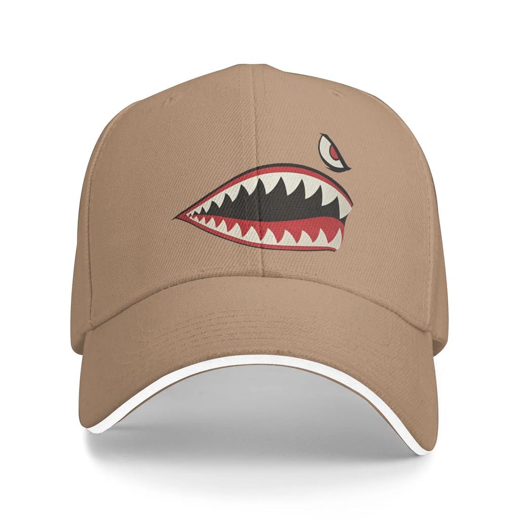 Flying Tigers Nose Art Casual Baseball Cap  Outdoor Gym Hip Hop Hats Spring Sun-Proof Unisex Unisex Stylish Snapback Cap