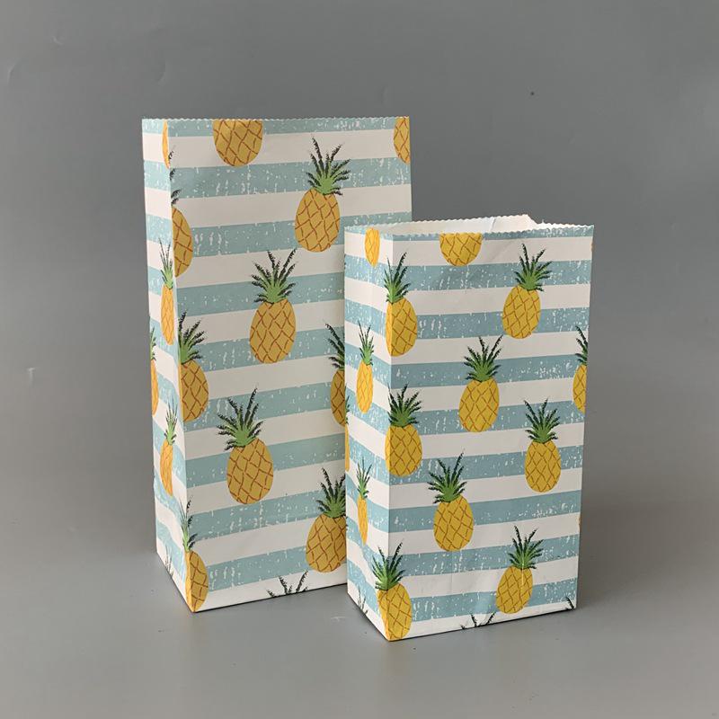 Small Floral Polka Dot Candy & Gift Paper Bag (Handle-Free, Flat Pocket for Cosmetics & Wedding Favors)