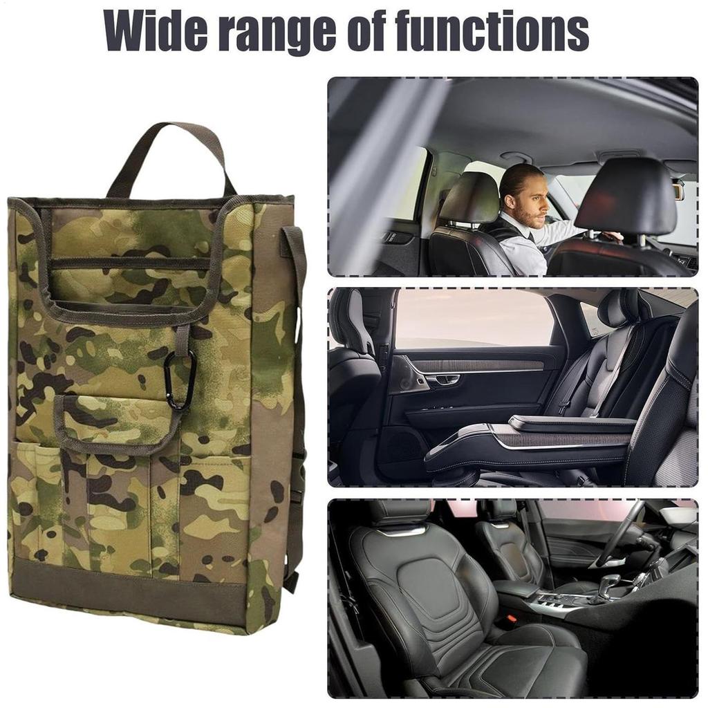 Car Seat Organizer Backseat Behind Seat Car Organizer Bag Waterproof Organization And Storage Kick Mats Protector Tablet Holder