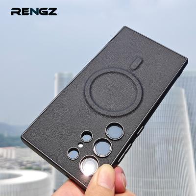 Originální kožené pouzdro na telefon pro Samsung Galaxy S23 S24 S25 Ultra pouzdro Luxusní vestavěný magnetismus S25Ultra S24Ultra Ochranný kryt