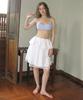 SINOON Double Flared Blouse & Skirt (White)