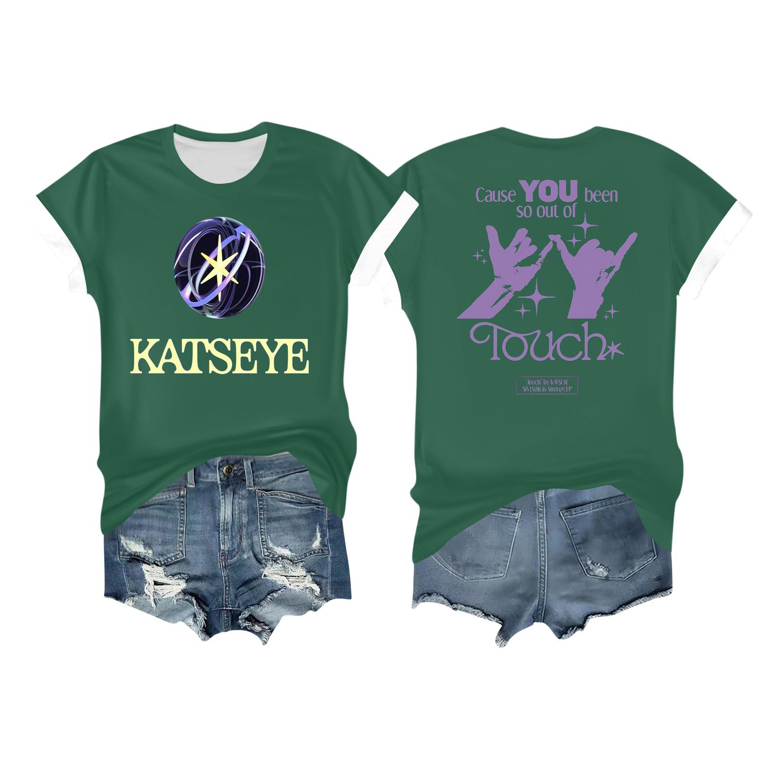 

Женская повседневная футболка с принтом, пуловер с круглым вырезом, топ с коротким рукавом XL