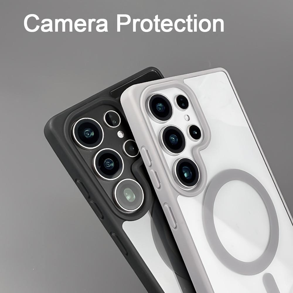 Transparent for Magsafe Magnetic Case For Samsung Galaxy S26 S25 S24 S23 S22 Plus Ultra FE Edge Wireless Charging Protect Cover