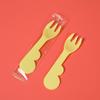 Disposable Individually Wrapped Cloud Fork & Spoon Set (100 Pcs)