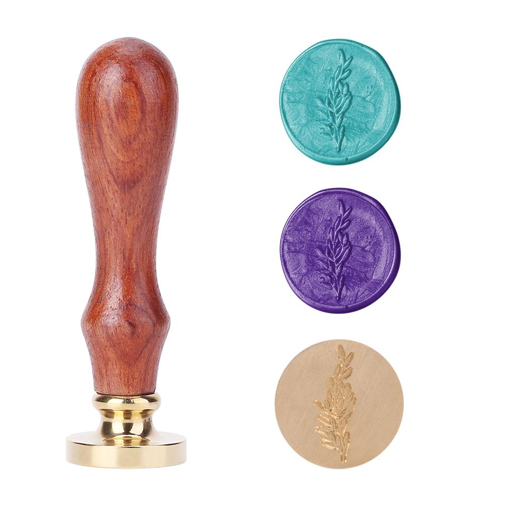 Plant Seal Flower Seal Wax Seal Stamp Retro Antique Sealing Wax Scrapbooking Stamps Wedding Decorative Invitation Cards