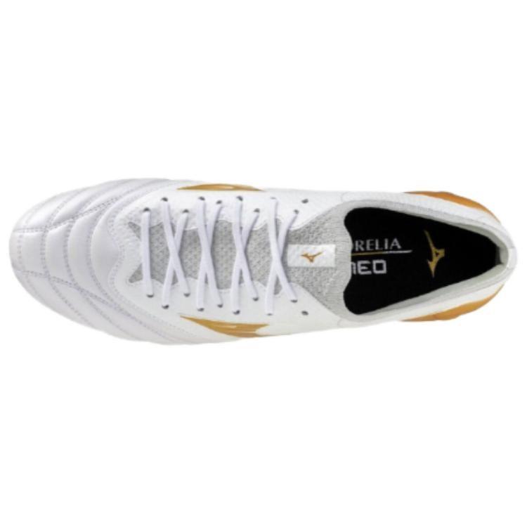Mizuno MORELIA NEO IV ELITE Scarpe da Calcio Comode da Uomo Bianche P1GA264250