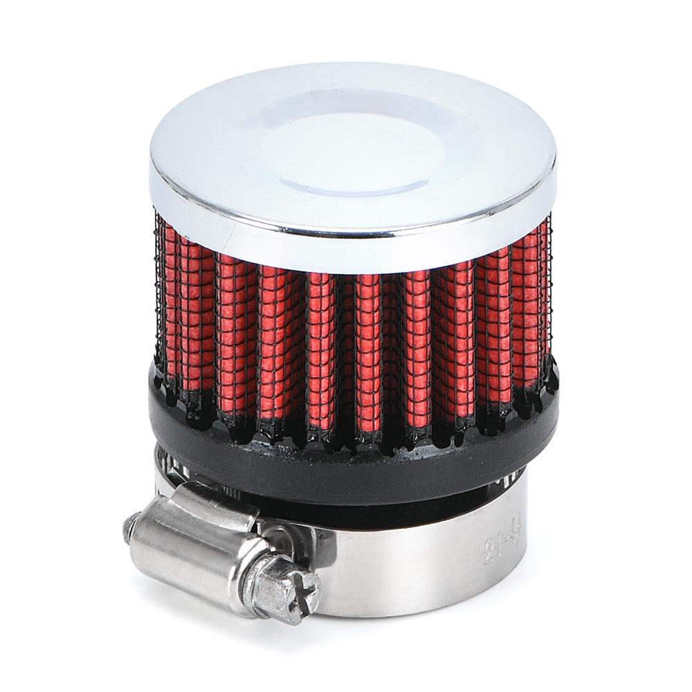 Universal Car Air Filter 12mm 25mm for Motorcycle Cold Air Intake High Flow Crankcase Vent Cover Mini Breather Filters