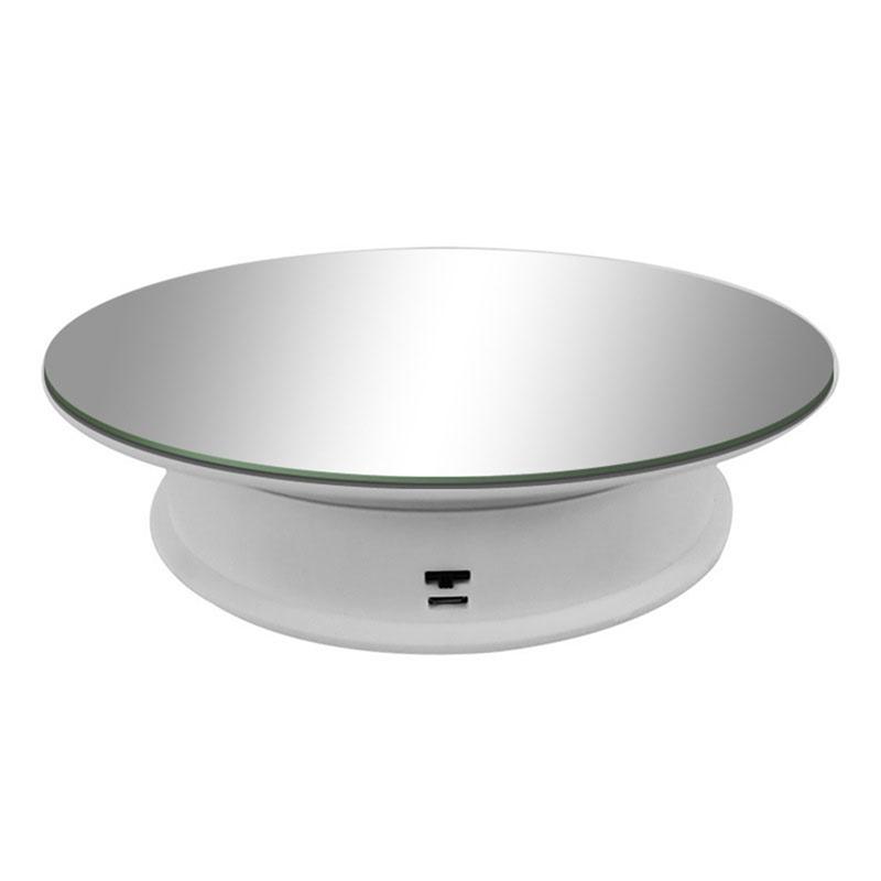 B03B-Electric Rotating Mirror Display Stand 2 Speeds Maximum Weight 3Kg 360 Degree Whirling Platform Photography