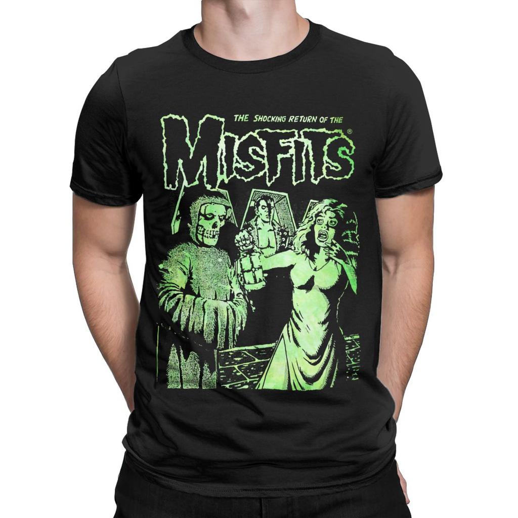 Men T-Shirt The Misfits The Return Funny Pure Cotton Tees Short Sleeve T Shirt O Neck Tops 4XL 5XL 6XL