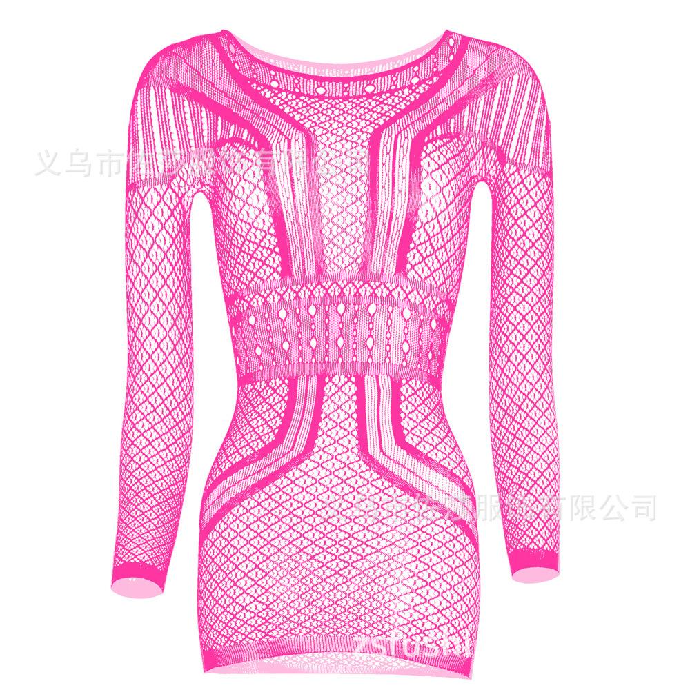 Sex underwear jacquard three-point long-sleeved hip skirt long-sleeved