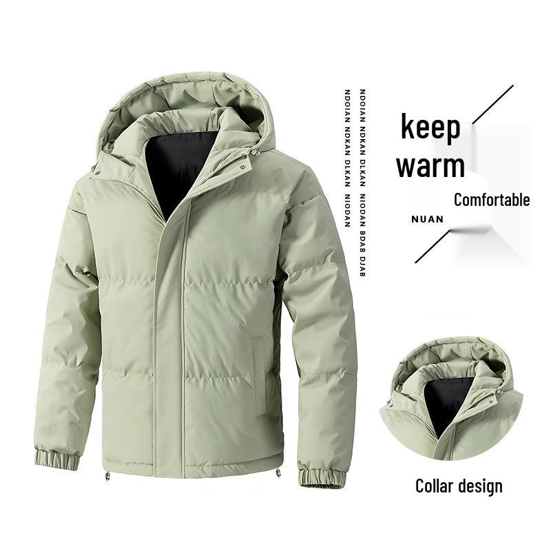 Men's Plus Size M-8XL Winter Cotton Hooded Puffer Jacket - Thick, Loose Fit for Couples