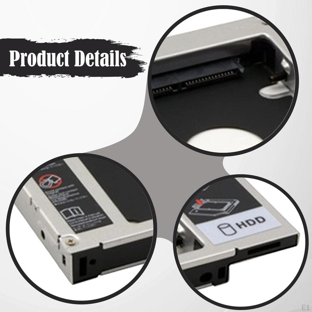 Hard Drive Adapter Tray Case Plug and Play Part Double Channel Support Enclosures for 2.5 Inch I II