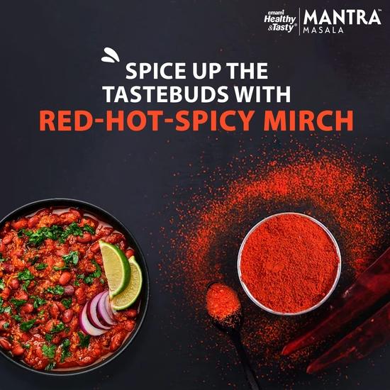 Emami Zdravé a chutné Mantra Mirch (Červené chilli) Prášek (100 gramů) |100% PŘÍRODNÍ |Bez přidaných barviv a konzervantů