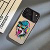 Cute Cat and Dog Phone Case For iPhone 17 16 15 14 13 12 11 Pro Max Air Matte Laser Aurora Shockproof Funda