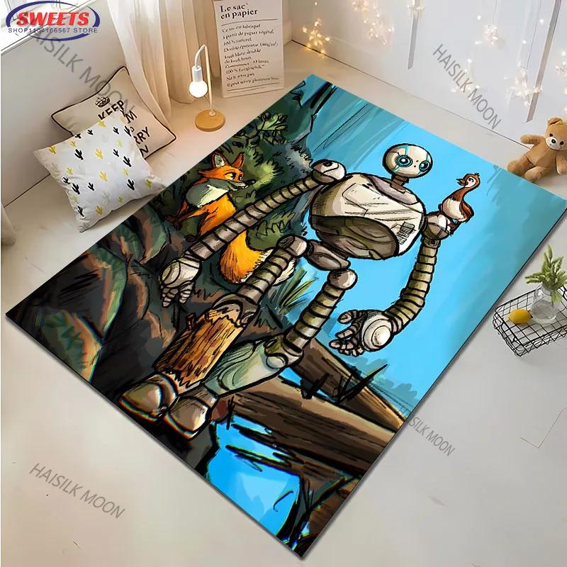 17 Style T-The Wild R-R0b0t Anime Carpet New Release! Rug for Living Room Bedroom Children's Room, Durable Machine Washable Mat