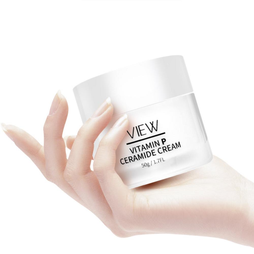 VIEW Facial Flushing Cream, Vitamin P Ceramide, Skin Barrier Strengthening Cream, Wrinkle Whiteningvitamin K, 50g