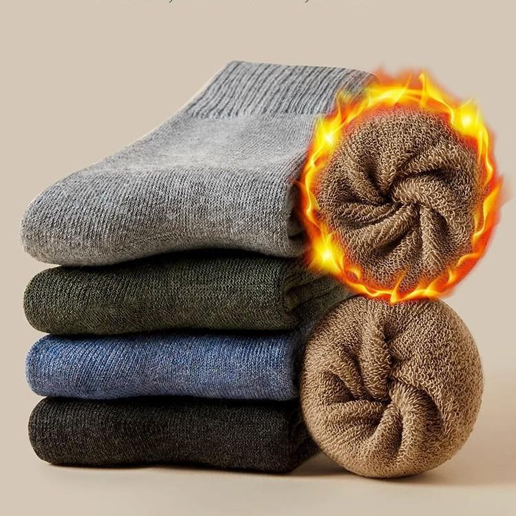 Unisex Mid-Tube Plüsch dicke Socken für Herbst/Winter - warme Frottee lange Socken