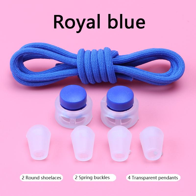 Spring Lock Shoelaces No Tie Shoe Laces Sneakers Round Elastic Shoe Lace Kid Adult Quick Without Ties Shoestrings Rubber Bands