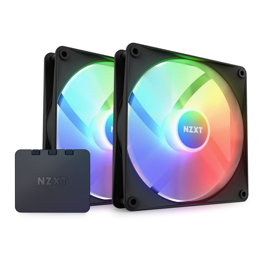

NZXT F140 RGB CORE TWIN PACK Контролер освітлення RGB Корпус ПК Вентилятор FN1925 & [Чорний] RF-C14DF-B1 чорний