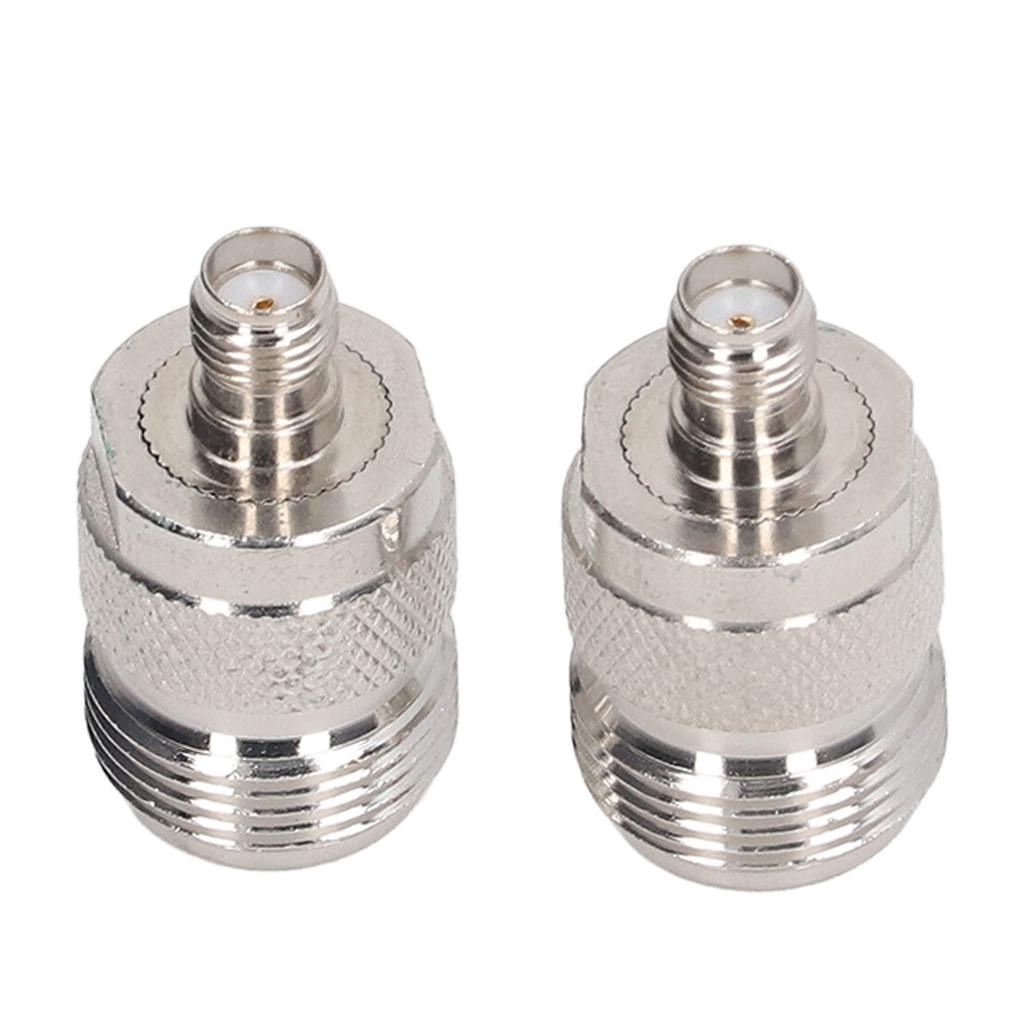 2Pcs N Female to SMA Female Adapter RF Coaxial Coax Cable Connector Home Audio Accessories