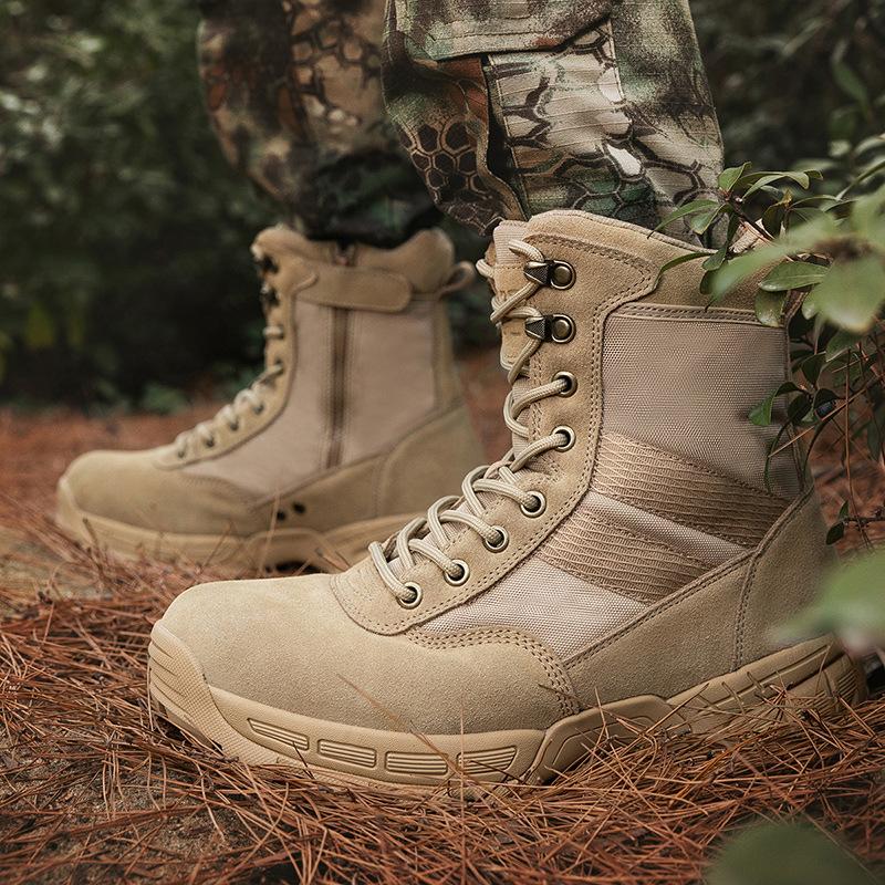 Autumn and Winter High-top Combat Boots Hiking Boots Training Camping Summer Camp Special Forces Martin Boots
