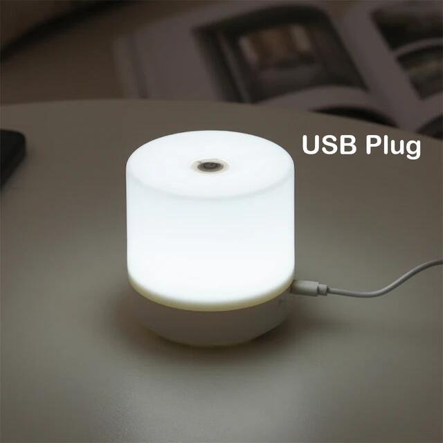 Dotyková dobíjecí LED noční lampa 3 barvy USB plynulé stmívání noční světlo ochrana očí pro ložnici čtecí stolní lampa