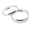 Les Trésors De Lily [L9684] - Silver 'Choréographie' Hoop Earrings Ø 40 Mm 7 Mm