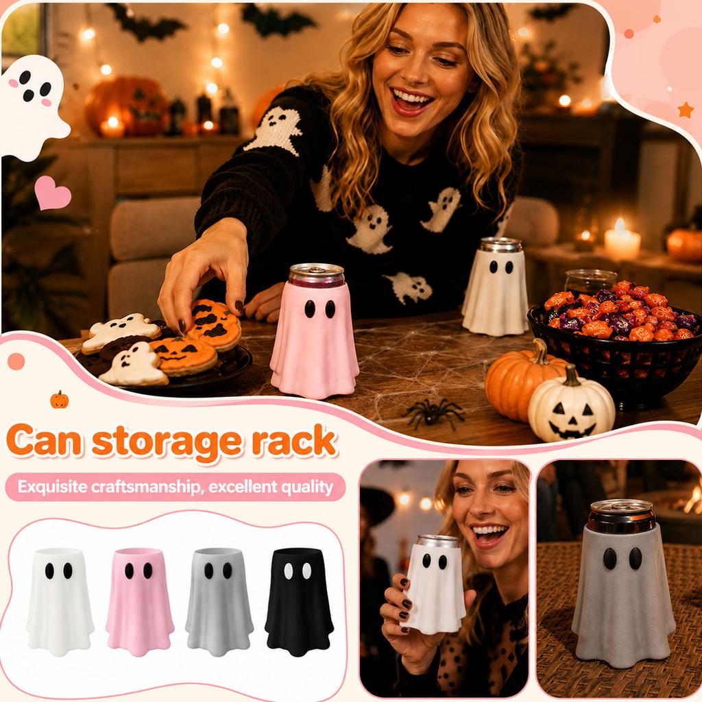 Halloween Jar Stand with Funny Figurine, Replaceable Jar Holder Decor