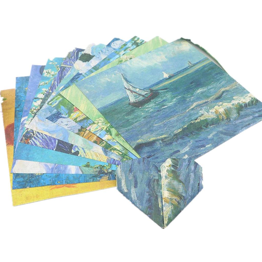 Bethany Home Origami 300 Craft DIY Origami 5 for Thousand with Oil Painting Patterns Paper, Sheets, 14.7cm Square, Paper, Paper, Double-Sided Paper,