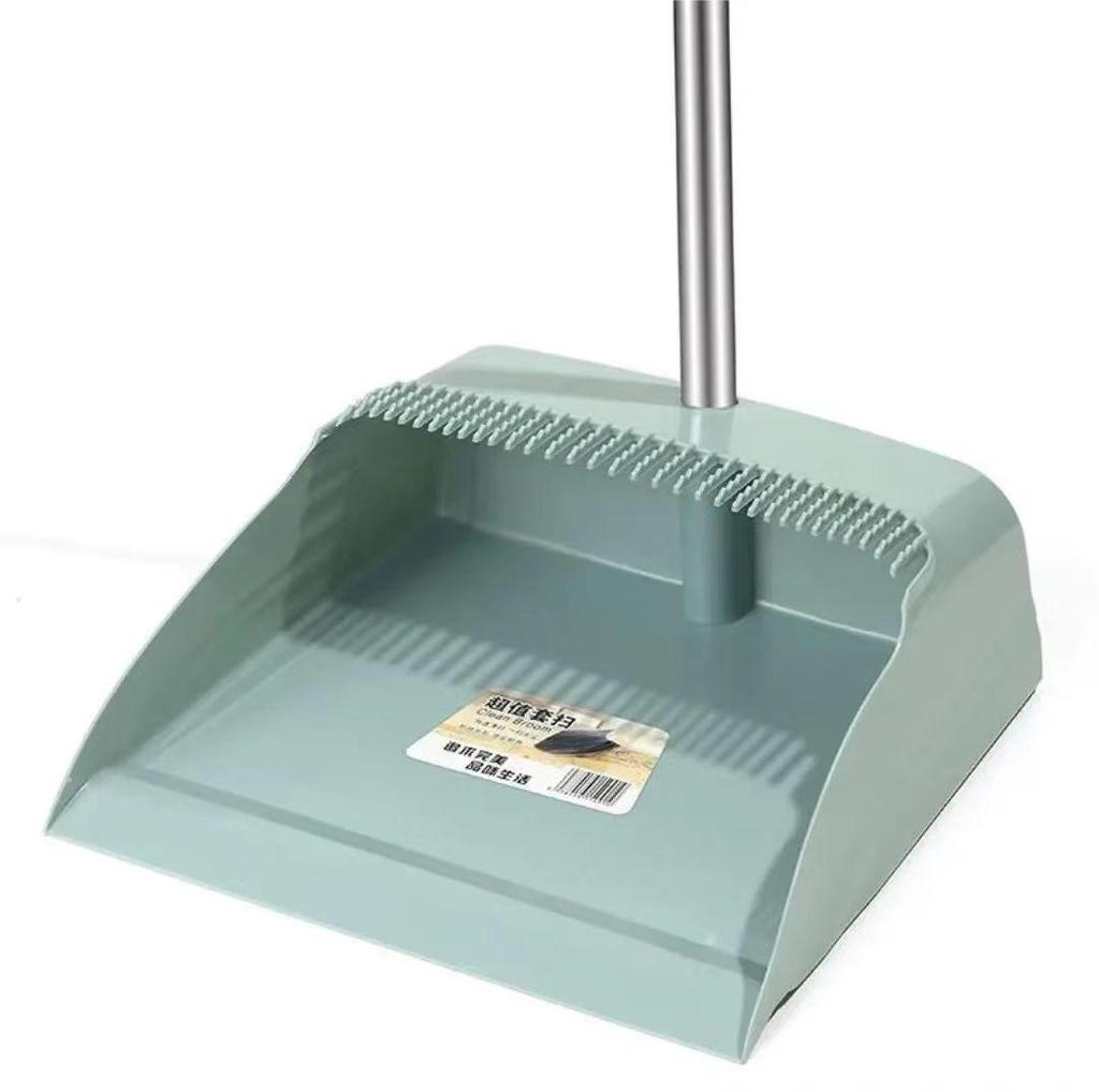 Magnetic Folding Broom & Enlarged Dustpan Set for Home
