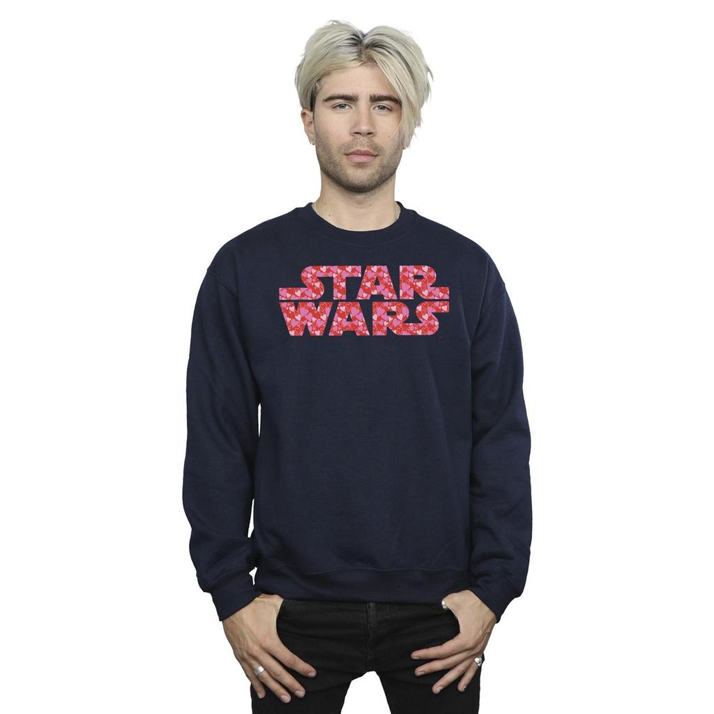 Star Wars Mens Heart Logo Sweatshirt