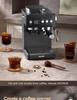 Aeomjk CM5540 Semi-Automatic Italian Coffee Machine with Room Temp Cold Brew & Milk Frothing