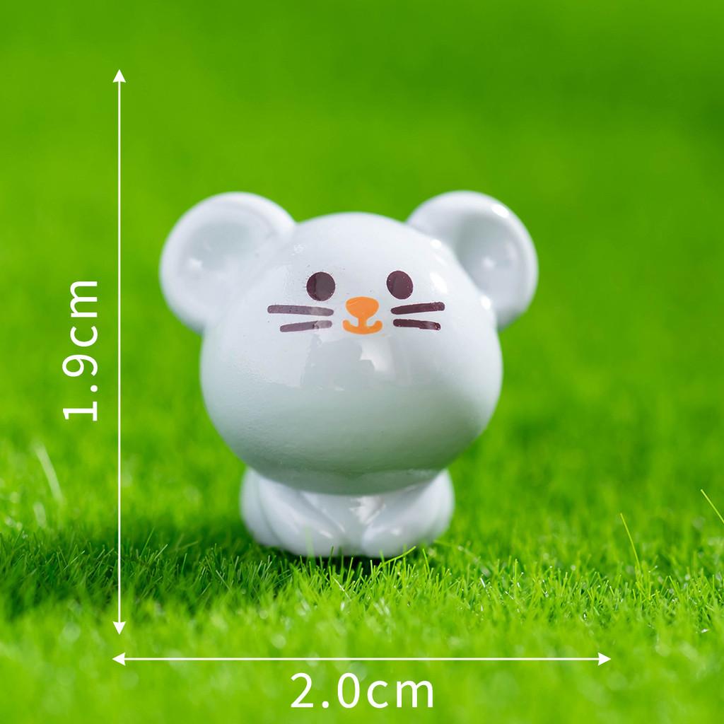 Animal Zodiac Resin Ornament With Cartoon Snake Rabbit Tiger For Desk Decor