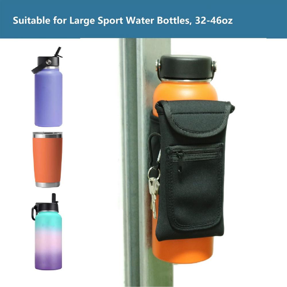 Magnetic Water Bottle Bag Portable Gym Bottle Pouch with Phone Holder Connect fitness equipment Essential fitness accessories