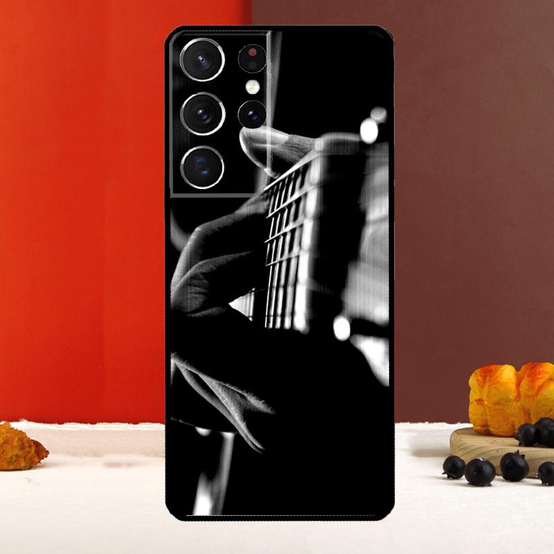 Guitar Music Case For Samsung Galaxy S23 S20 FE S21 FE S22 Ultra S8 S9 S10 Plus Note 10 Note 20 Ultra Cover