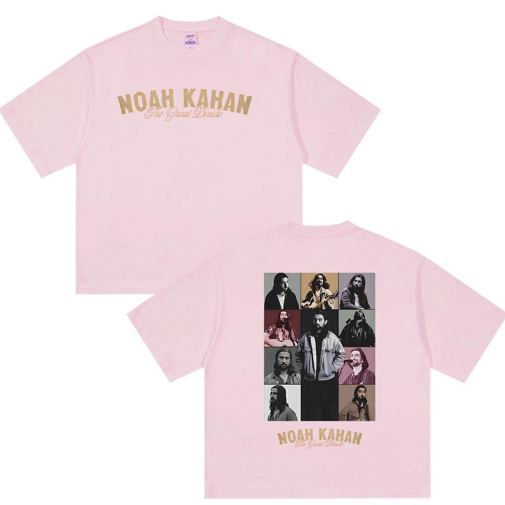 Noah Kahan The Great Divide Tour 2026 Graphic T Shirt Unisexs Vintage Hip Hop Short Sleeve Tshirts 100 Cotton Tshirt Streetwear