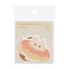 El Commun Furry Cat Die-Cut Sticker Set Fuwaneko Donut STC-038 Set of 2