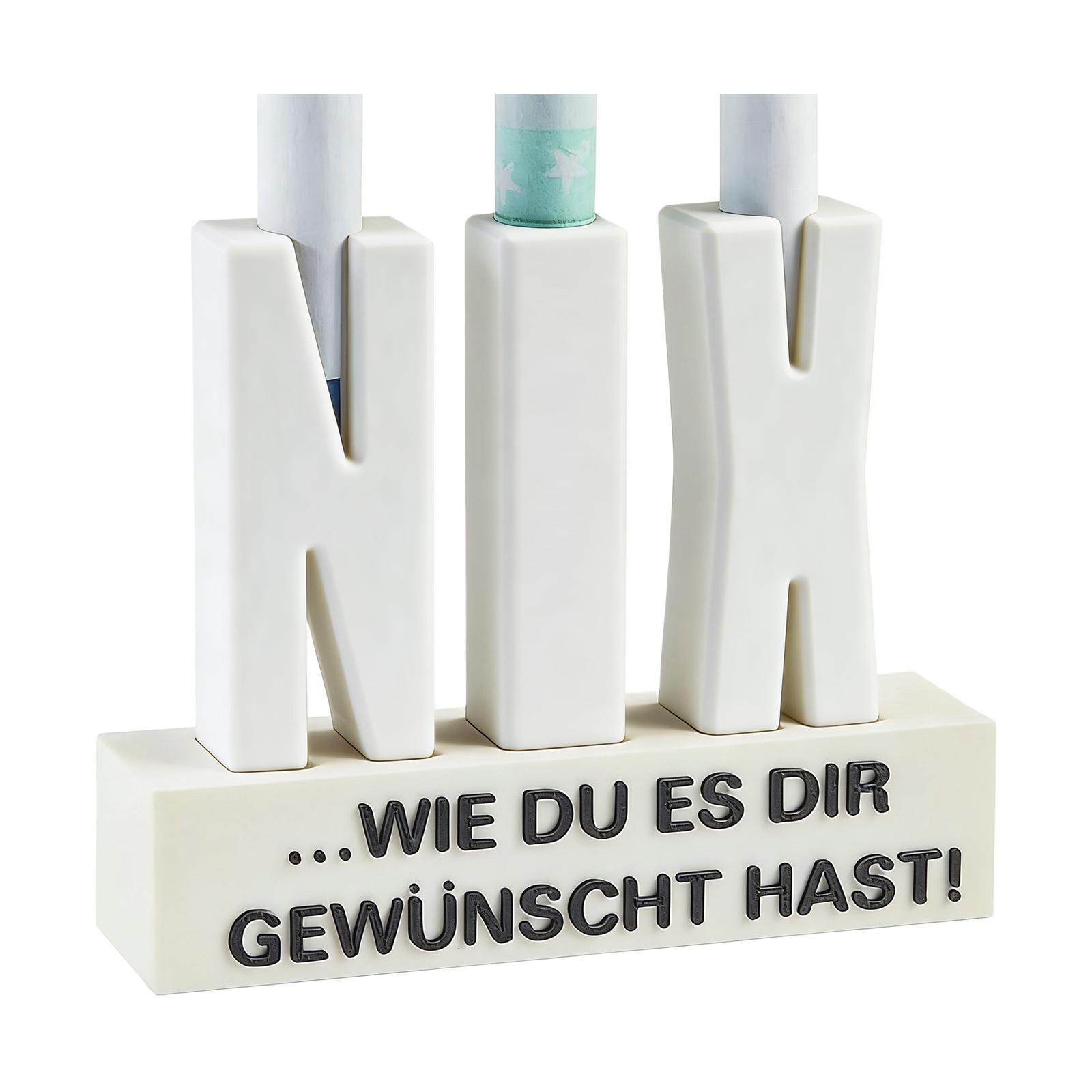 

Creative Money Holiday Gift Desktop Plastic Ornament With Banknote Hole One Size білий